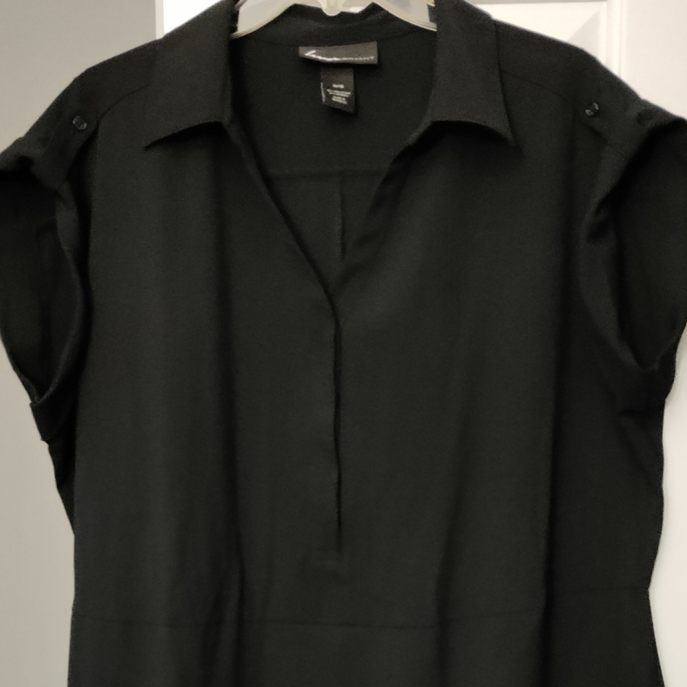 Black knee length dress